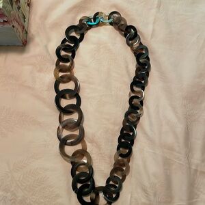 Tortoise link necklace